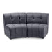 Limitless Grey Modular Velvet Loveseat - 645Grey-2PC - Vega Furniture