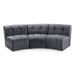 Limitless Grey Modular Velvet Sofa - 645Grey-3PC - Vega Furniture