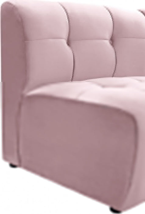 Limitless Pink Modular Velvet Chair - 645Pink-C - Vega Furniture