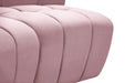 Limitless Pink Modular Velvet Chair - 645Pink-C - Vega Furniture