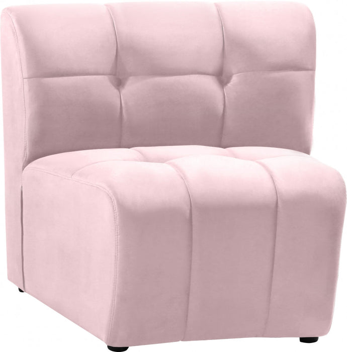 Limitless Pink Modular Velvet Chair - 645Pink-C - Vega Furniture