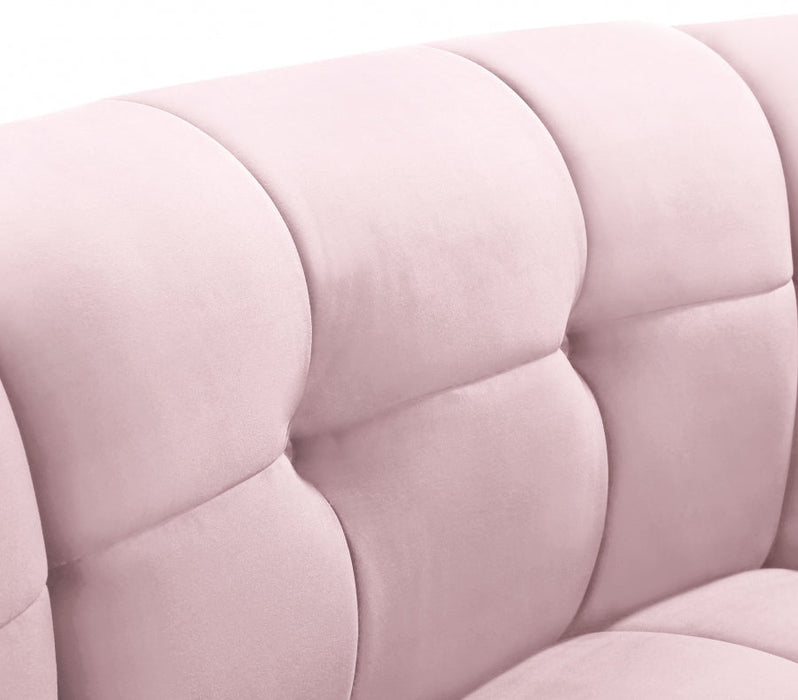 Limitless Pink Modular Velvet Chair - 645Pink-C - Vega Furniture