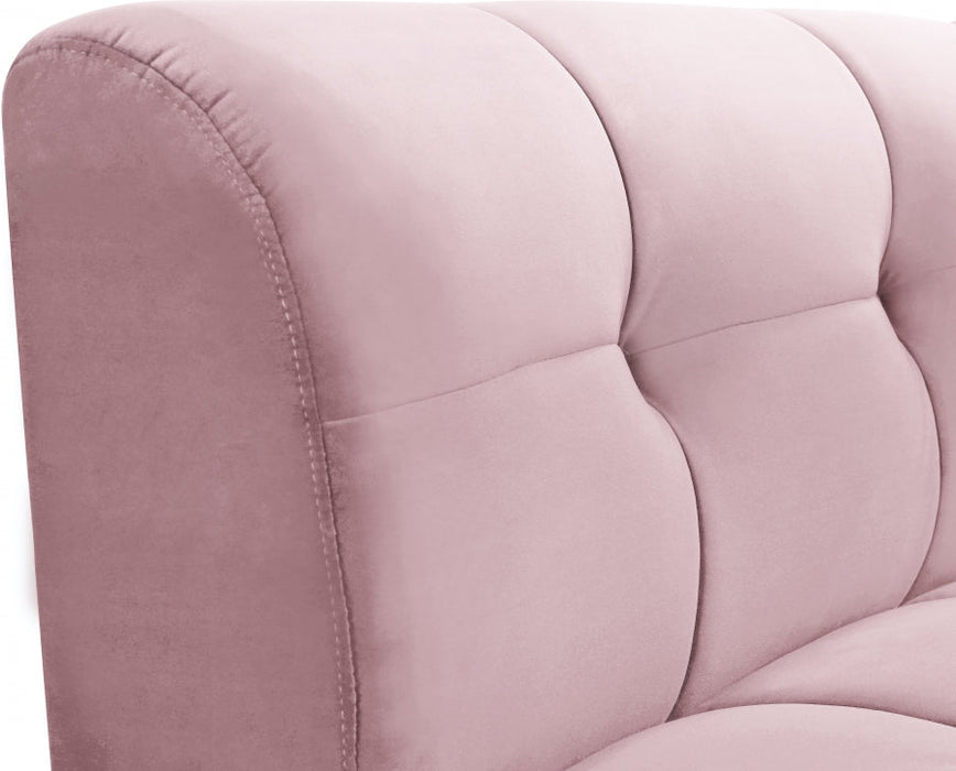 Limitless Pink Modular Velvet Chair - 645Pink-C - Vega Furniture