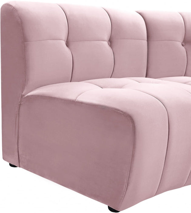 Limitless Pink Modular Velvet Loveseat - 645Pink-2PC - Vega Furniture