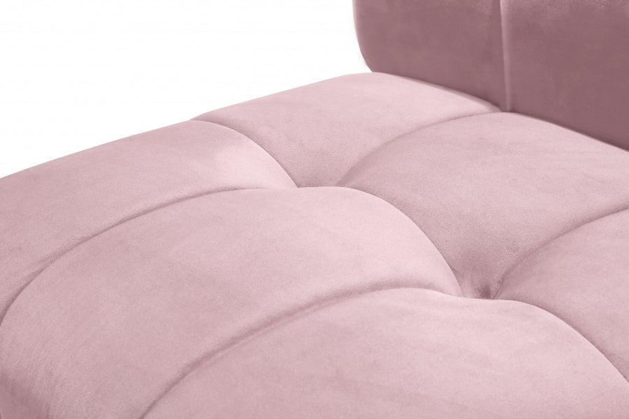 Limitless Pink Modular Velvet Loveseat - 645Pink-2PC - Vega Furniture