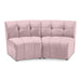 Limitless Pink Modular Velvet Loveseat - 645Pink-2PC - Vega Furniture