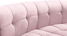 Limitless Pink Modular Velvet Loveseat - 645Pink-2PC - Vega Furniture