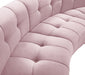 Limitless Pink Modular Velvet Loveseat - 645Pink-2PC - Vega Furniture