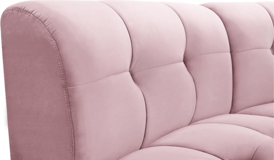 Limitless Pink Modular Velvet Loveseat - 645Pink-2PC - Vega Furniture