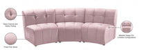 Limitless Pink Modular Velvet Sofa - 645Pink-3PC - Vega Furniture