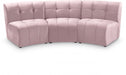 Limitless Pink Modular Velvet Sofa - 645Pink-3PC - Vega Furniture