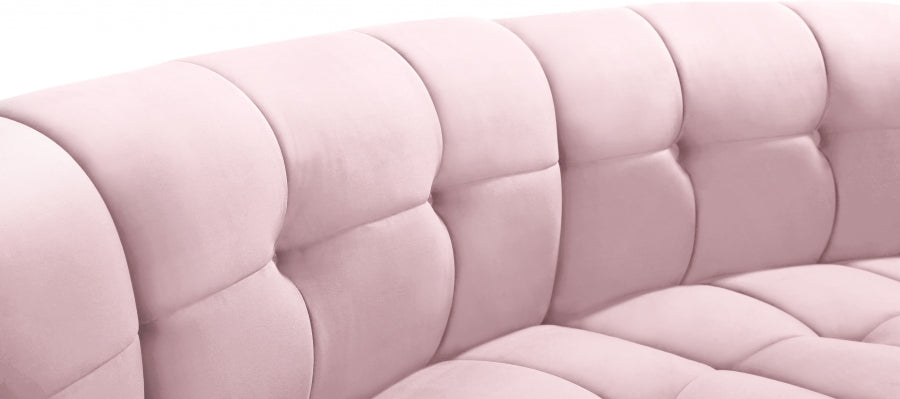 Limitless Pink Modular Velvet Sofa - 645Pink-3PC - Vega Furniture