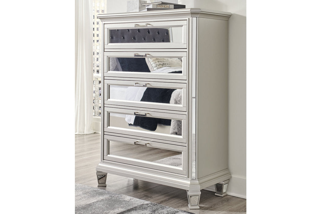 Lindenfield Silver Chest of Drawers - B758-46 - Vega Furniture