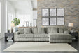 Lindyn Fog 3-Piece RAF Sectional - SET | 2110517 | 2110564 | 2110546 | 2110508 - Vega Furniture