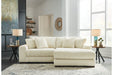 Lindyn Ivory 2-Piece RAF Sofa Chaise - SET | 2110417 | 2110464 - Vega Furniture