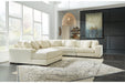 Lindyn Ivory 5-Piece LAF Sectional - SET | 2110416 | 2110465 | 2110477 | 2110446(2) - Vega Furniture