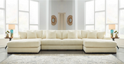 Lindyn Ivory Double Chaise Sectional - SET | 2110417 | 2110446 | 2110446 | 2110416 - Vega Furniture