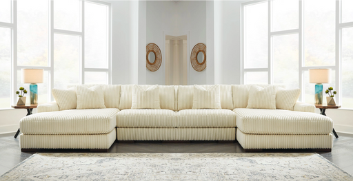 Lindyn Ivory Double Chaise Sectional - SET | 2110417 | 2110446 | 2110446 | 2110416 - Vega Furniture