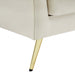 Lips Cream Velvet Chair - 607Cream-C - Vega Furniture