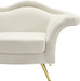 Lips Cream Velvet Chair - 607Cream-C - Vega Furniture