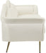 Lips Cream Velvet Sofa - 607Cream-S - Vega Furniture