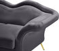 Lips Grey Velvet Loveseat - 607Grey-L - Vega Furniture