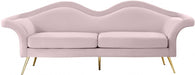 Lips Pink Velvet Sofa - 607Pink-S - Vega Furniture