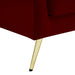 Lips Red Velvet Chair - 607Red-C - Vega Furniture