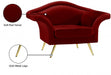 Lips Red Velvet Chair - 607Red-C - Vega Furniture