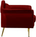 Lips Red Velvet Chair - 607Red-C - Vega Furniture