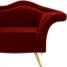 Lips Red Velvet Chair - 607Red-C - Vega Furniture