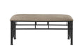 Livingston Brown/Dark Bronze Upholstered Bench - 301396 - Vega Furniture