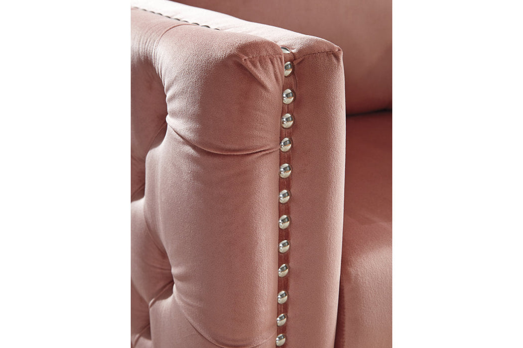 Lizmont Blush Pink Accent Chair - A3000196 - Vega Furniture