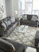 Locklin Carbon Living Room Set - SET | 9590438 | 9590435 | 9590423 | 9590414 - Vega Furniture