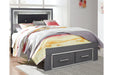 Lodanna Gray Full Panel Bed with 2 Storage Drawers - SET | B214-84S | B214-86 | B214-87 - Vega Furniture