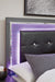 Lodanna Gray LED Footboard Storage Bedroom Set - SET | B214-56S | B214-58 | B214-97 | B214-31 | B214-36 | B214-92 | B214-46 - Vega Furniture