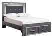 Lodanna Gray LED Footboard Storage Youth Bedroom Set - SET | B214-84S | B214-86 | B214-87 | B214-31 | B214-36 | B214-92 | B214-46 - Vega Furniture