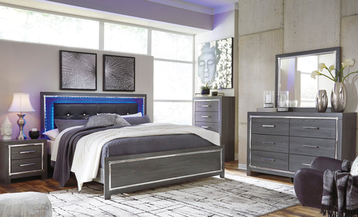 Lodanna Gray LED Panel Bedroom Set - SET | B214-54 | B214-57 | B214-96 | B214-31 | B214-36 | B214-92 | B214-46 - Vega Furniture