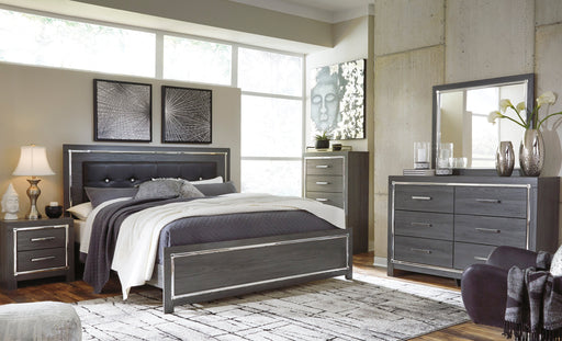 Lodanna Gray LED Panel Bedroom Set - SET | B214-54 | B214-57 | B214-96 | B214-31 | B214-36 | B214-92 | B214-46 - Vega Furniture