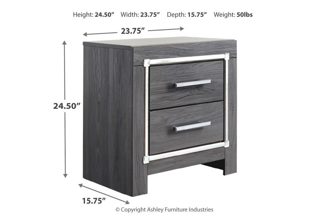 Lodanna Gray Nightstand - B214-92 - Vega Furniture