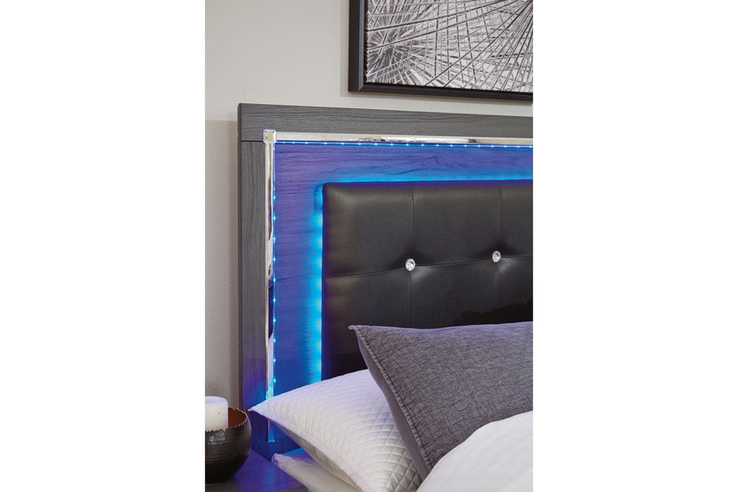 Lodanna Gray Queen Panel Bed - SET | B214-54 | B214-57 | B214-96 - Vega Furniture