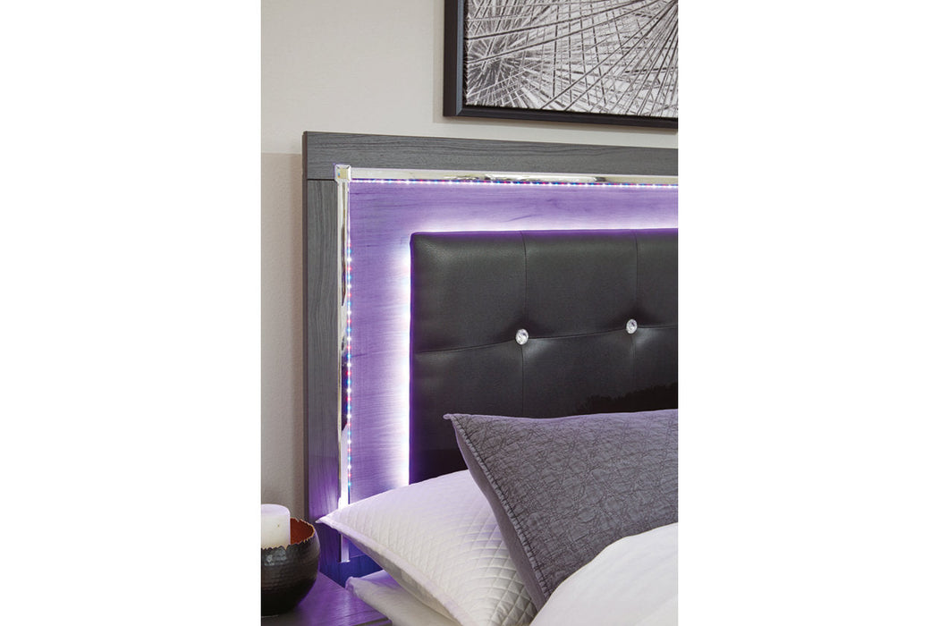 Lodanna Gray Queen Panel Bed with 2 Storage Drawers - SET | B214-54S | B214-57 | B214-96 - Vega Furniture