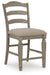 Lodenbay Antique Gray Counter Height Barstool, Set of 2 - D751-124 - Vega Furniture