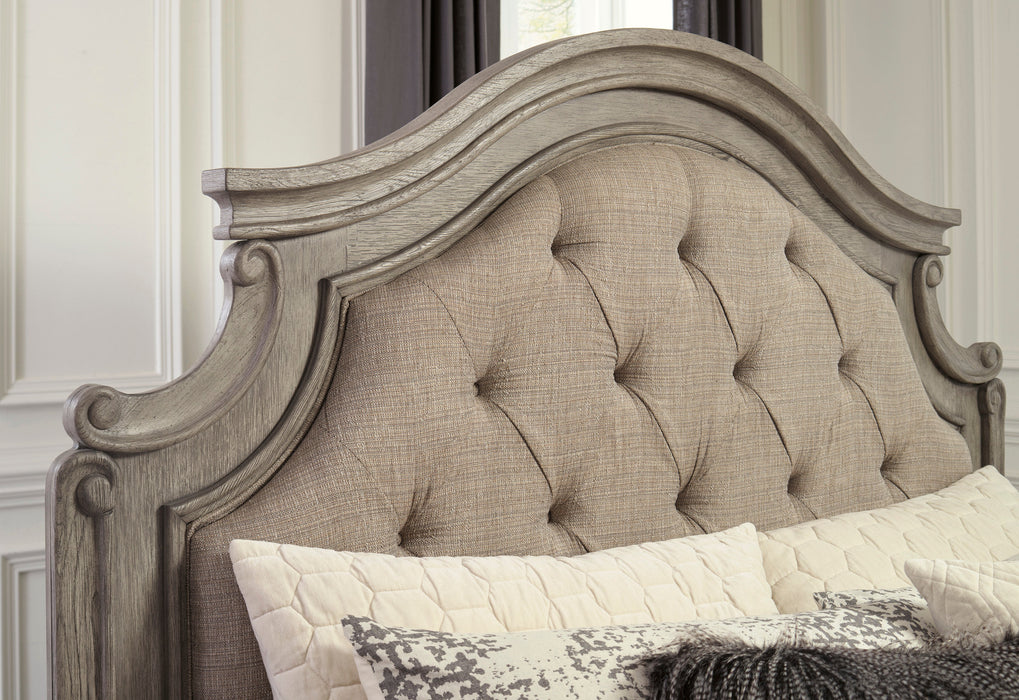 Lodenbay Antique Gray Upholstered Panel Bedroom Set - SET | B751-56 | B751-58 | B751-97 | B751-31 | B751-36 - Vega Furniture