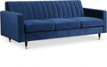 Lola Blue Velvet Sofa - 619Navy-S - Vega Furniture