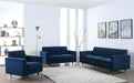 Lola Blue Velvet Sofa - 619Navy-S - Vega Furniture