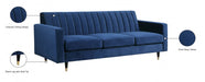 Lola Blue Velvet Sofa - 619Navy-S - Vega Furniture