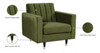 Lola Green Velvet Chair - 619Olive-C - Vega Furniture