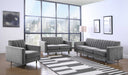 Lola Grey Velvet Sofa - 619Grey-S - Vega Furniture