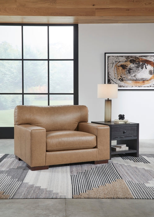 Lombardia Tumbleweed Leather Living Room Set - SET | 5730238 | 5730235 - Vega Furniture